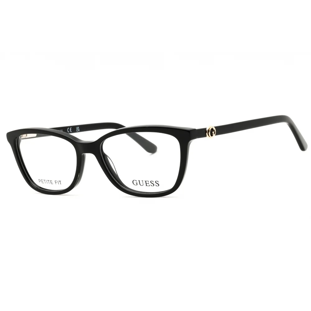 NWT Guess GU50310 Black Rectangle 50mm Eyeglasses